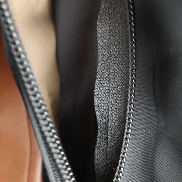 Relavel Black & Brown Unisex Zipper Closure Computer Tote with Built in USB - Picture 11 of 16
